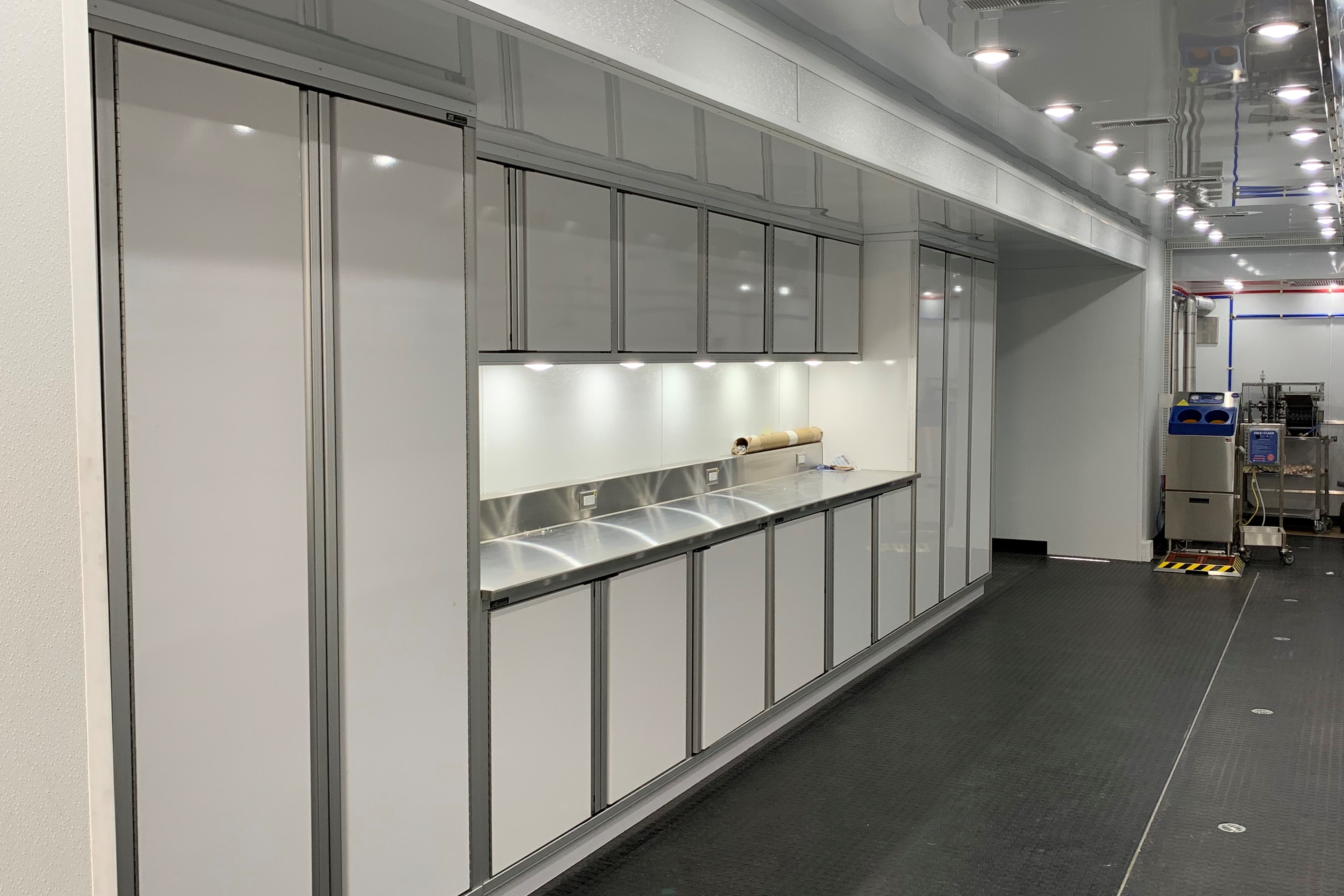 Mobile-food-processing-lab-prep-space-storage-inside-view 